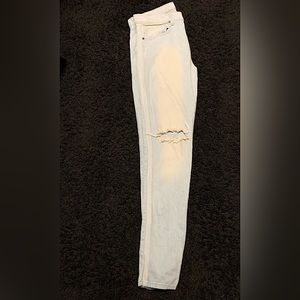Fashion Nova Men “white striped” jeans